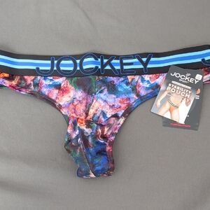 Jockey Sport® Stability Pouch Microfiber Thong - Size L (36"-38")